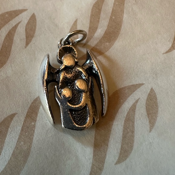 James Avery Jewelry - RETIRED James Avery Guardian Angel Charm Pendant Religious Sterling Silver 925